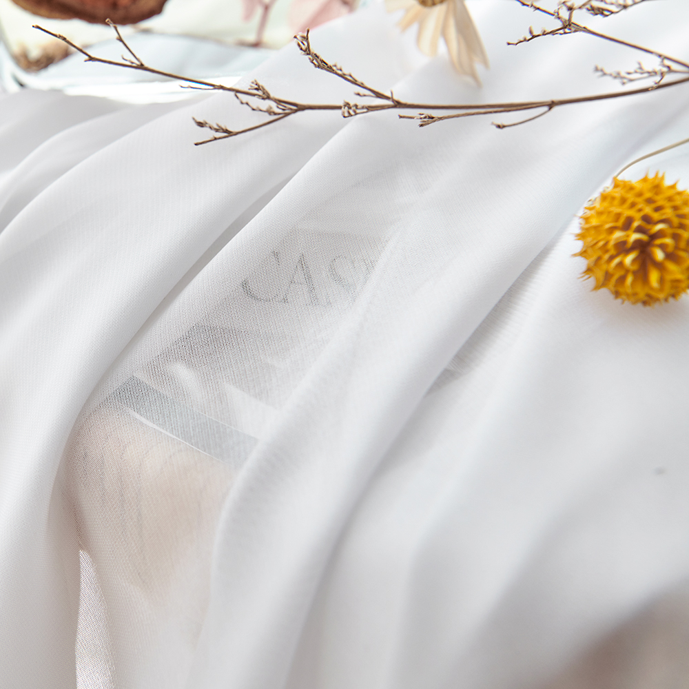 사라하우스 퓨어 쉬폰 차르르 높이조절 나비주름 커튼