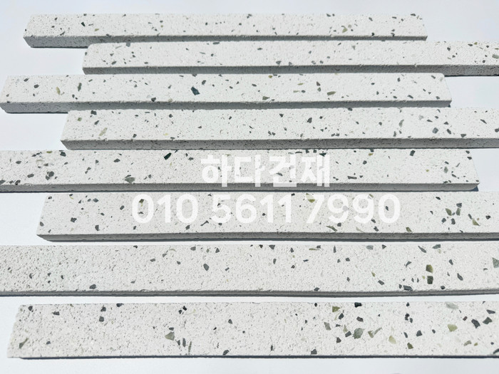 라일락 모노타일 슬림 500x40x18T 비취화이트 / 하다건재 와이드벽돌타일