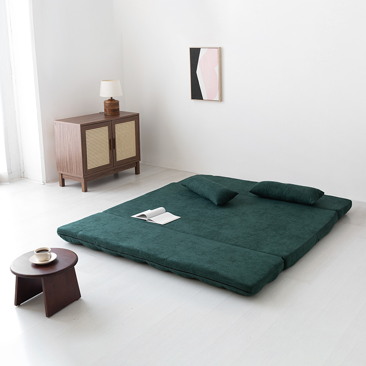 앰보 4인 좌식 소파베드 다크그린 0030.9264