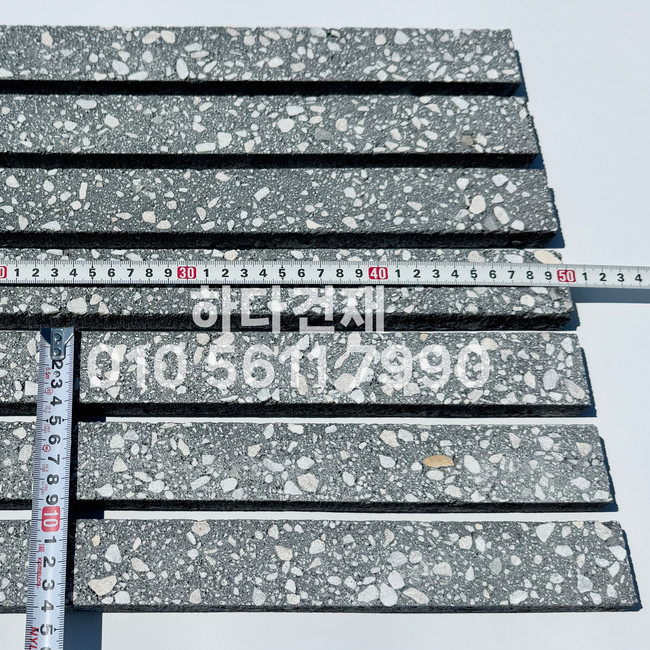 라일락 모노타일 슬림 500x40x18T 블랙 / 하다건재 와이드벽돌타일