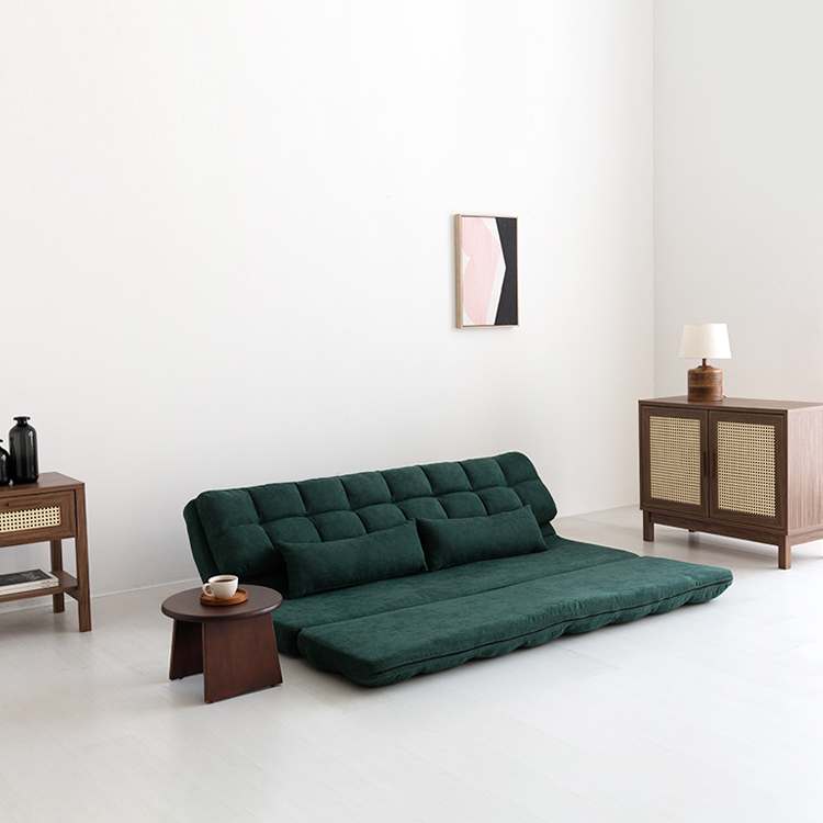 앰보 4인 좌식 소파베드 다크그린 0030.9264