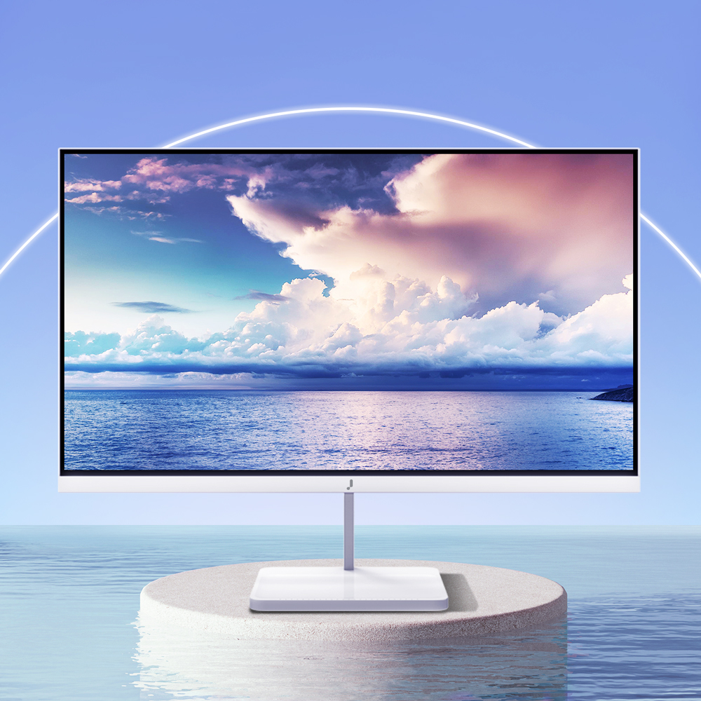 주연테크 V24FX-W FHD 100Hz 컴퓨터 모니터 화이트 59~61cm(24인치), 일반 - 상품 이미지