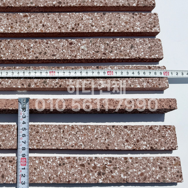 라일락 모노타일 슬림 500x40x18T 레드 / 하다건재 와이드벽돌타일