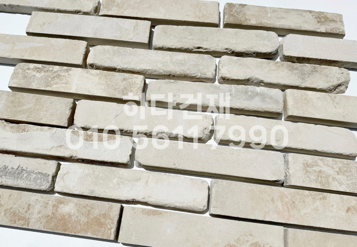 고벽돌타일 240x55x23T 백고벽돌타일 / 하다건재 파벽돌