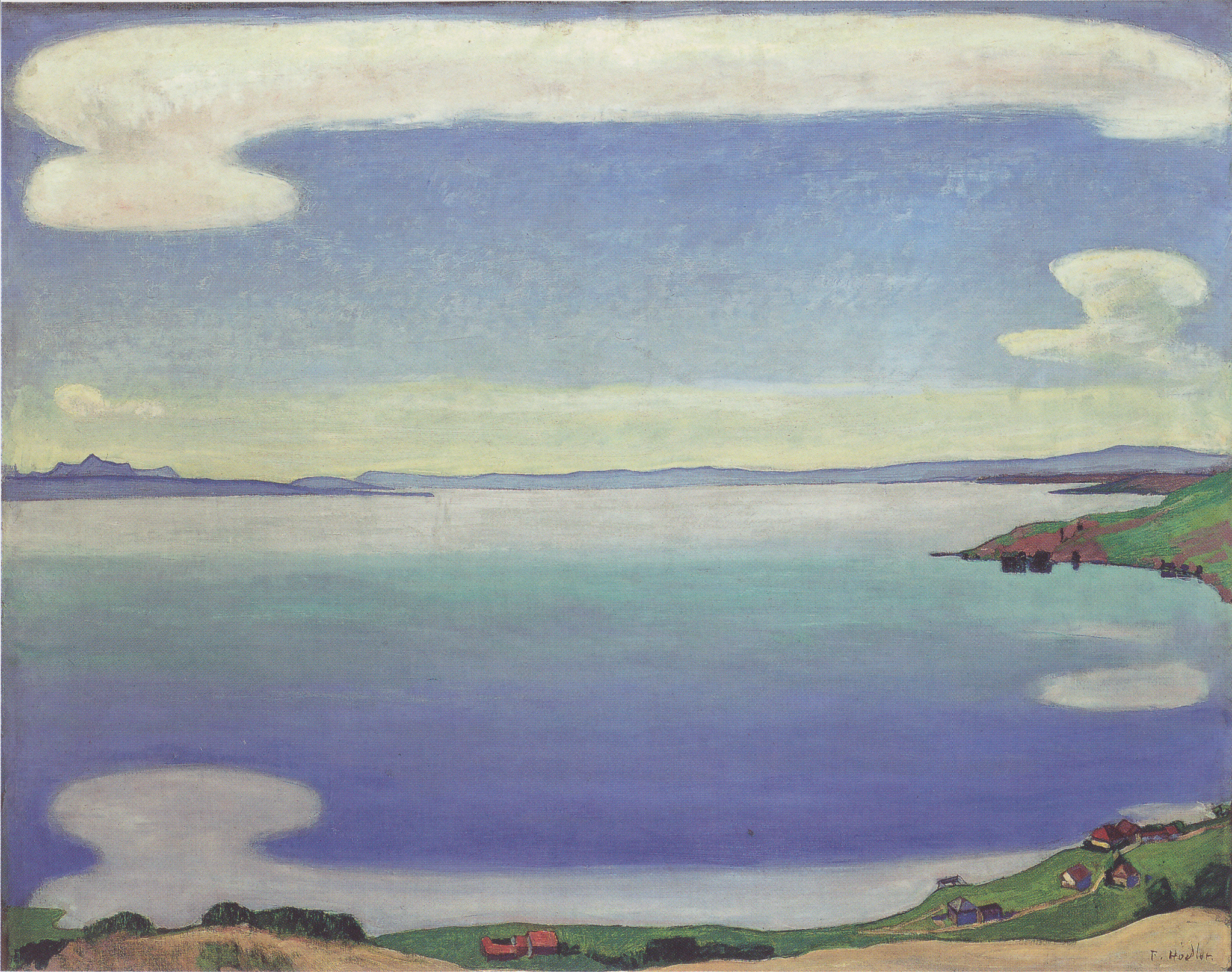 페르디난트 호들러 - Lake Thun, Symmetric reflection - 캔버스액자 감성선물 - 상세 이미지 3