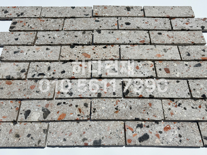 테라조 모노타일 아리 190x55x12T 핑크 / 하다건재