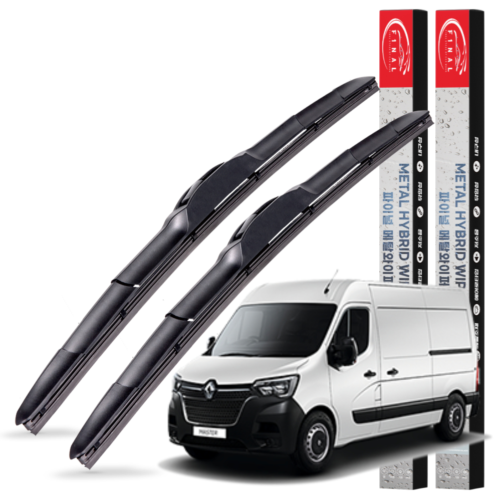 1+1 르노 마스터 메탈 하이브리드 와이퍼 윈도우브러쉬 3S 650+650mm - 메인 이미지