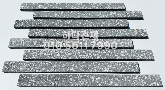 라일락 모노타일 슬림 500x40x18T 블랙 / 하다건재 와이드벽돌타일