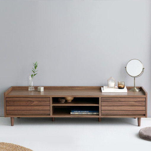 원목 낮은 TV 다이 서랍장 거실 티비장 1500 tv 받침대
