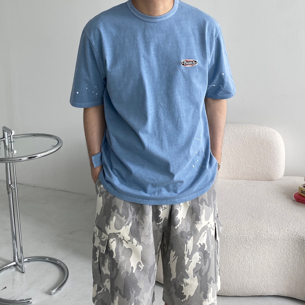 피그먼트반팔티 세미오버핏반팔 두꺼운면티 이미지 6