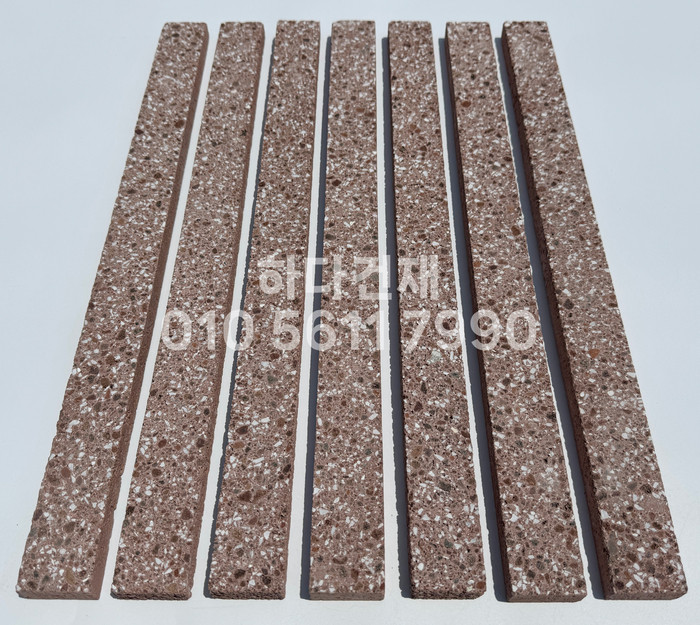 라일락 모노타일 슬림 500x40x18T 레드 / 하다건재 와이드벽돌타일