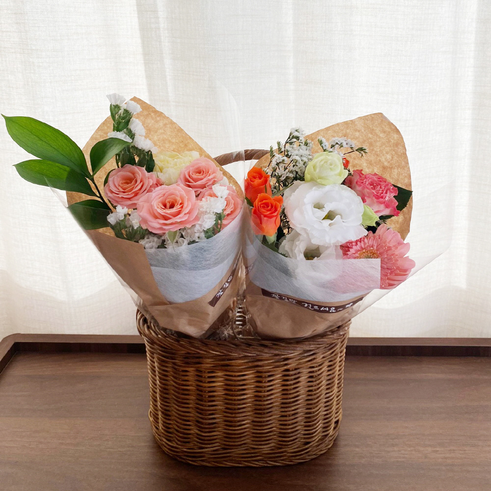 생화 미니 꽃다발 졸업 입학 발표회 꽃정기구독 꽃배달싼곳