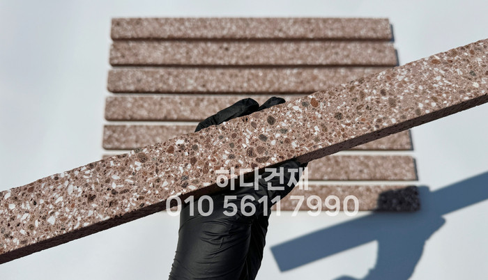 라일락 모노타일 슬림 500x40x18T 레드 / 하다건재 와이드벽돌타일