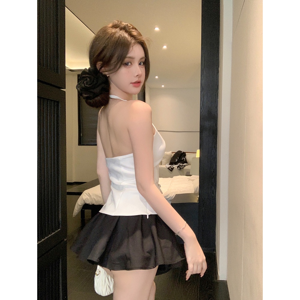 라디오스타 870회 최예나 홀터넥 티셔츠 휴양지 리본 의상 옷 패션 - 상세 이미지 4
