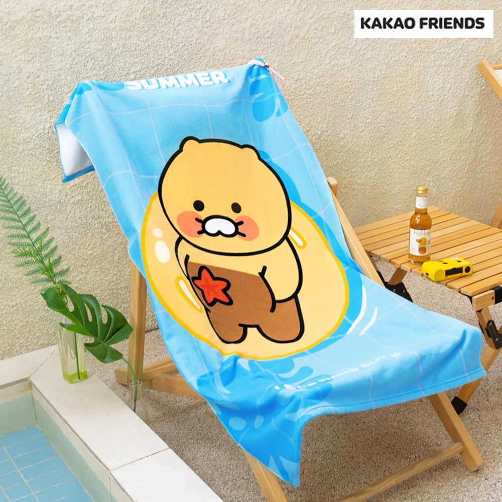 춘식이 타월 비치수건 수영장 큰수건 워터파크 둥둥 L