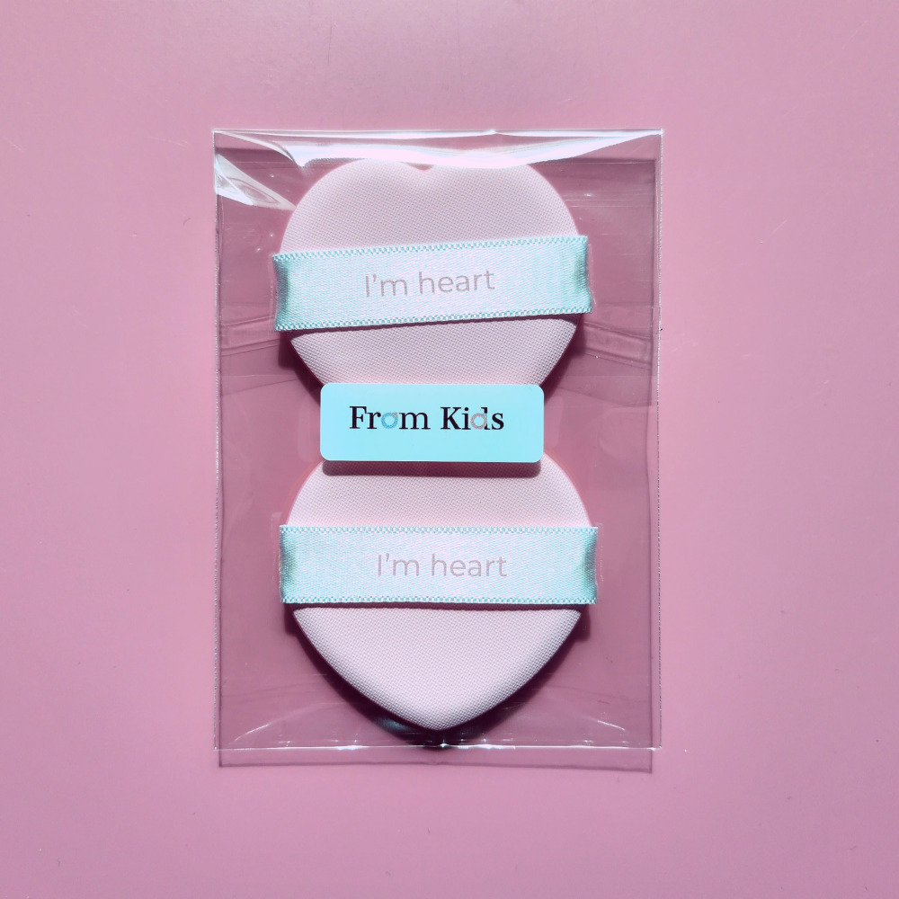 프롬키즈 하트 쿠션퍼프 3종 유아 어린이 초등 루비셀 에어 쿠션 밀착 스펀지 - 상세 이미지 4
