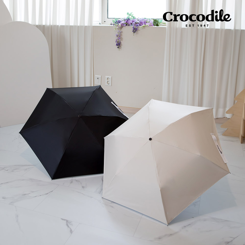 크로커다일 UV 자외선 차단 3단 온 포인트 암막 양산 우양산 양우산