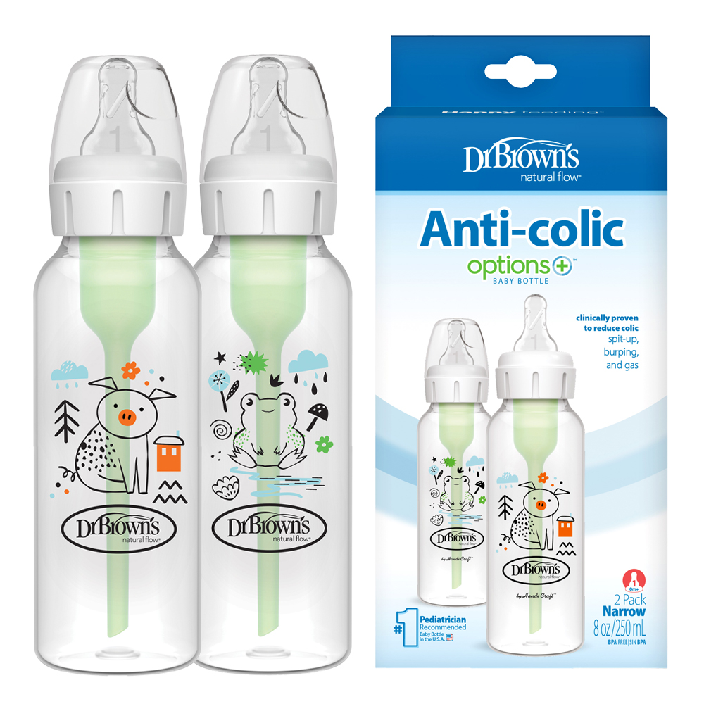 닥터브라운 오피셜 / PP 디자이너 젖병 내로우넥 250ml 2P, 1단계 젖꼭지포함 - 상세 이미지 3