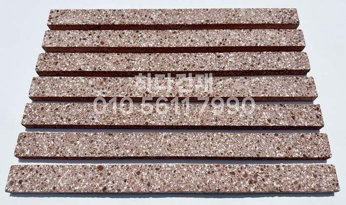 라일락 모노타일 슬림 500x40x18T 레드 / 하다건재 와이드벽돌타일