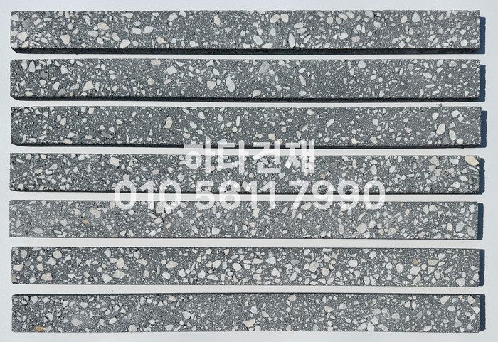 라일락 모노타일 슬림 500x40x18T 블랙 / 하다건재 와이드벽돌타일