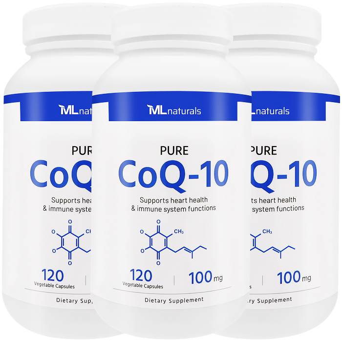 마이라이프내추럴스 퓨어 코큐텐 100mg 알약 120캡슐, 3개 - 메인 이미지