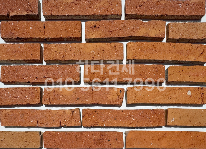 스무스 고벽돌타일 240x55x20T 적고벽돌타일(홍고) 속지타일 / 하다건재