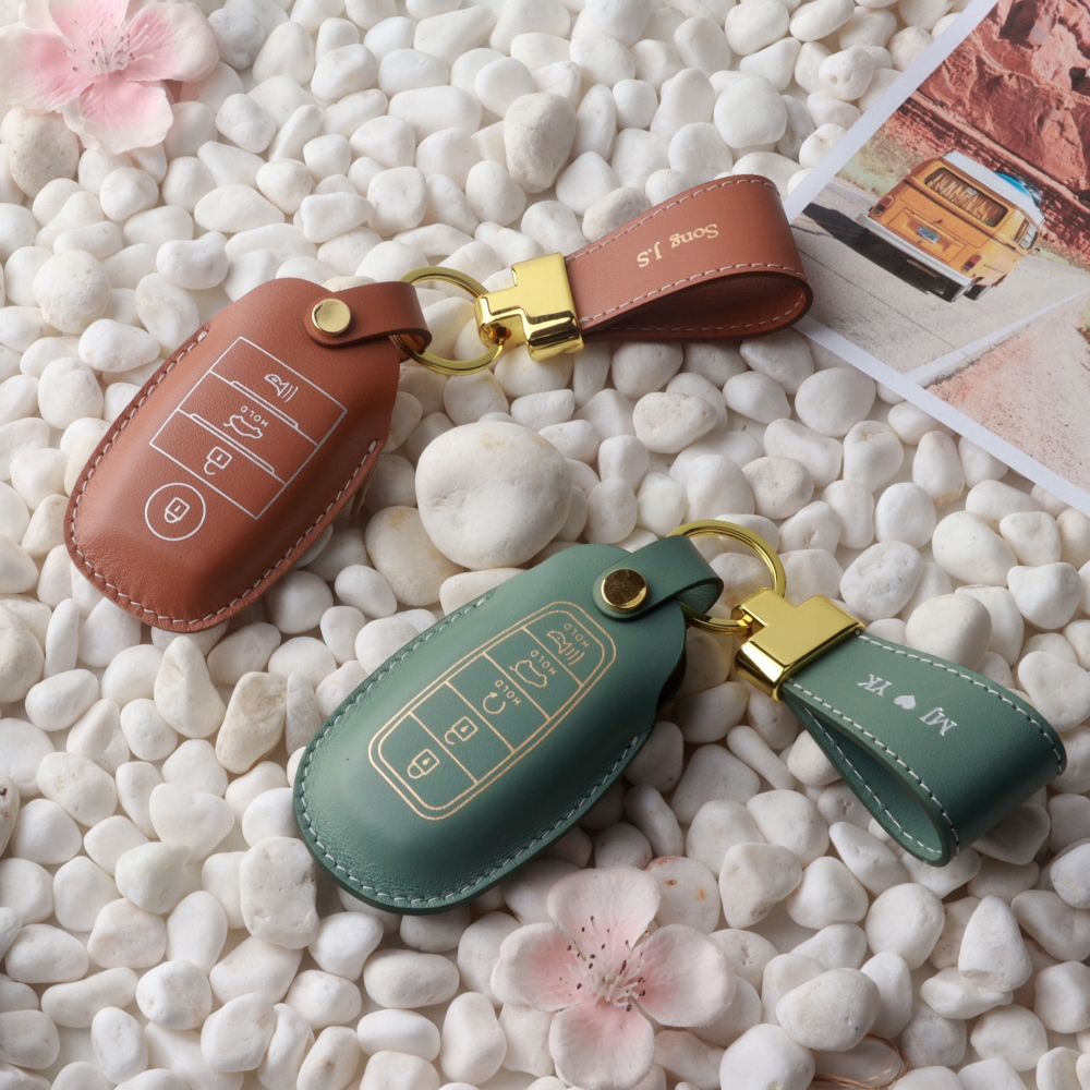 이태리 가죽 차키케이스 고급 키커버 자동차 커스텀 홀더 현대01