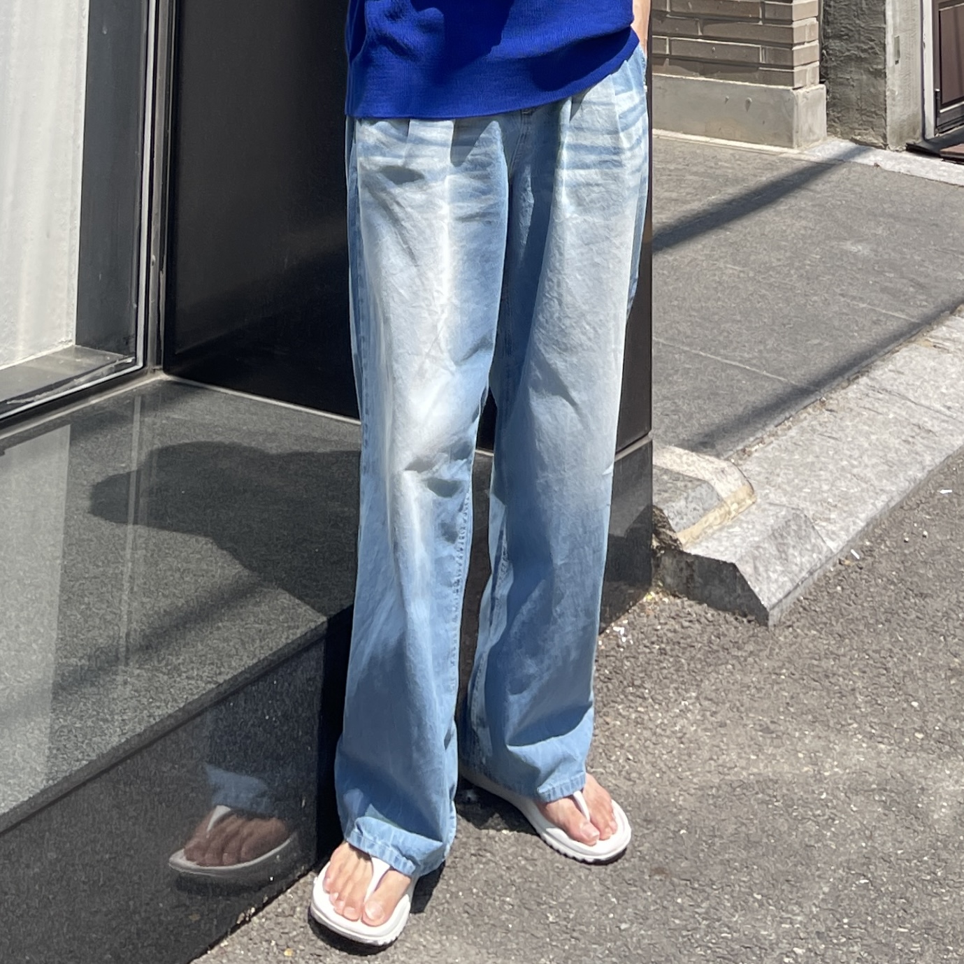 남자연청바지 남자밴딩청바지 이미지 8