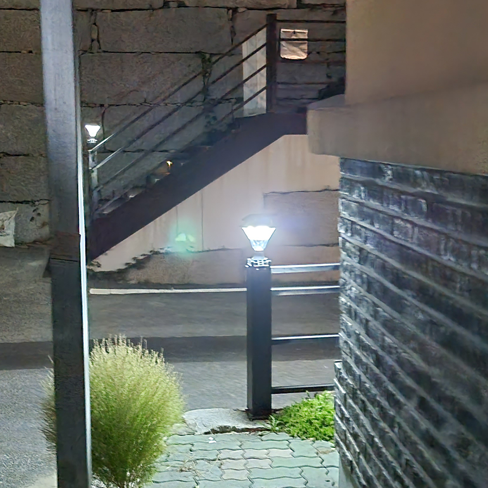 태양광 조명등 정원등 태양열 LED 가로등 야외등 전구 COB 140구 말뚝 - 상세 이미지 5