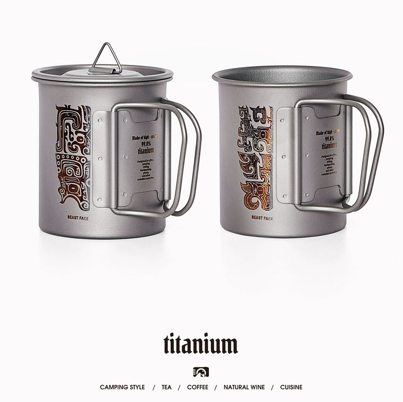 대륙의 도쿄크래프트 캠핑 머그컵 티타늄 식기 ETP