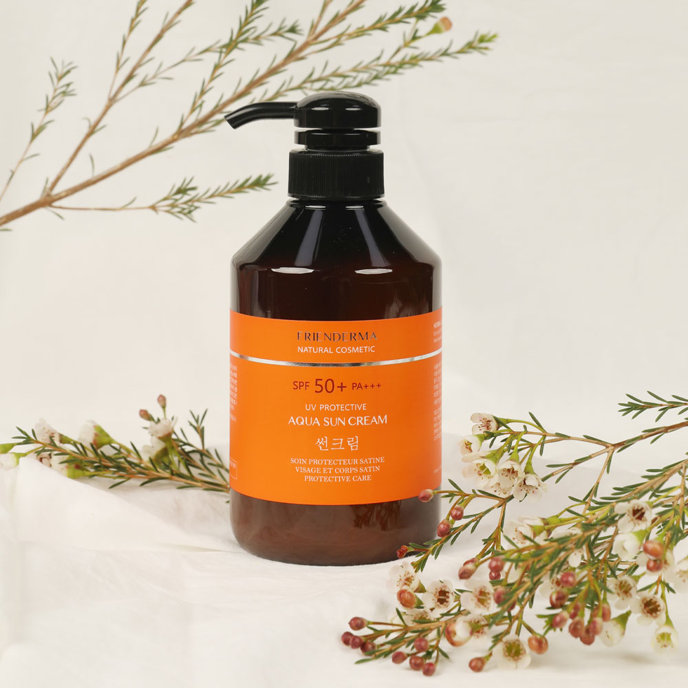 눈시림 없는 혼합자차 대용량 스포츠 선크림 UV프로텍티브 아쿠아 선크림 500ml, 1개 - 상세 이미지 3