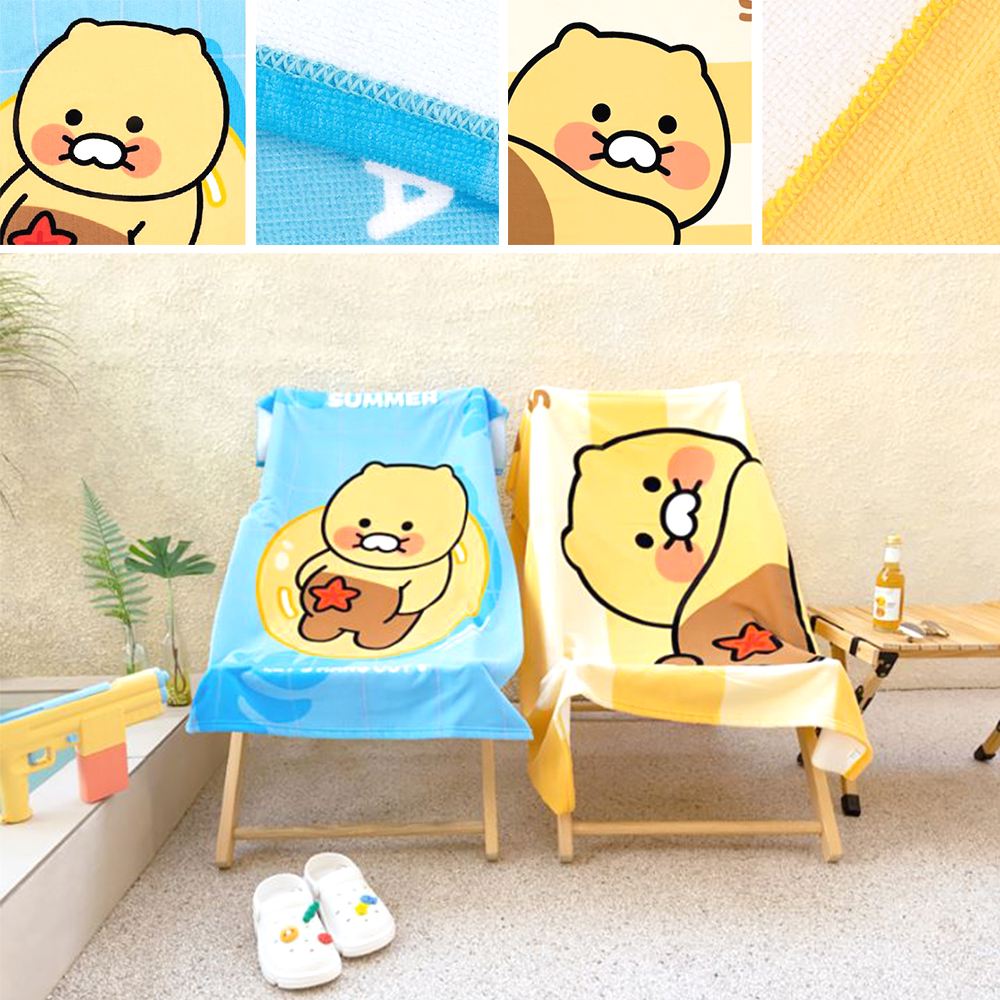 귀여운 춘식이 비치타올 여름 빠른흡수 수영장 해변타월