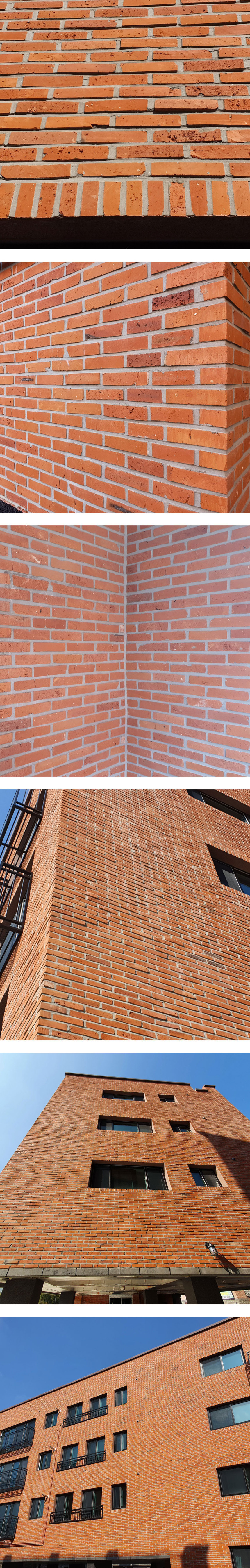 스무스 고벽돌타일 240x55x20T 적고벽돌타일(홍고) 속지타일 / 하다건재