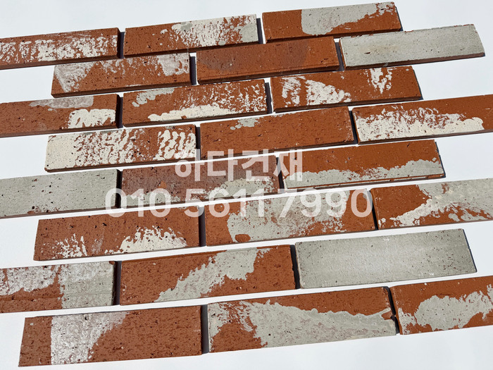 점토 고벽돌타일 240x60x12T 적고벽돌타일 / 하다건재
