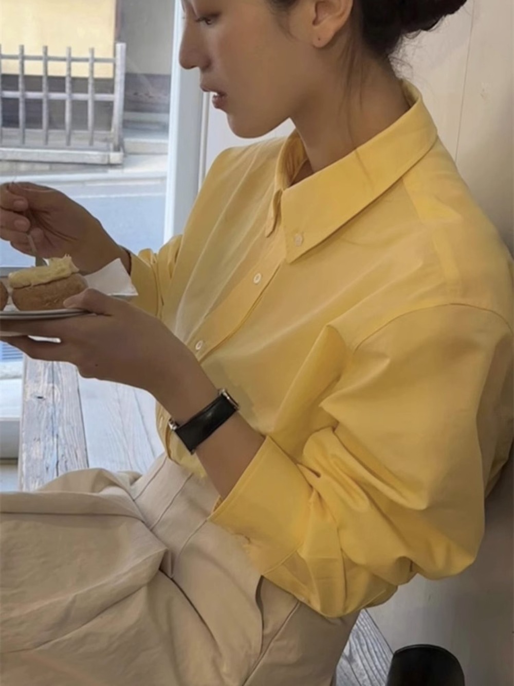 신랑수업 118회 윤아 블라우스 셔츠 루즈한 캐주얼 의상 옷 패션 - 상세 이미지 2