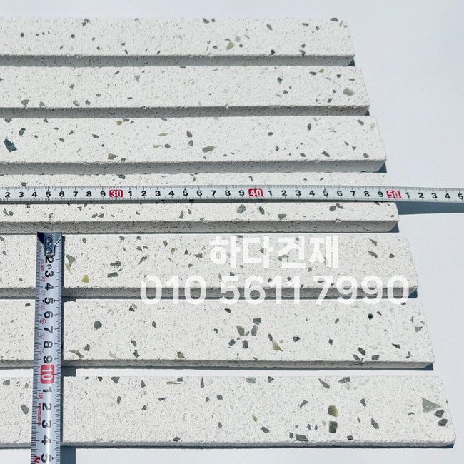 라일락 모노타일 슬림 500x40x18T 비취화이트 / 하다건재 와이드벽돌타일