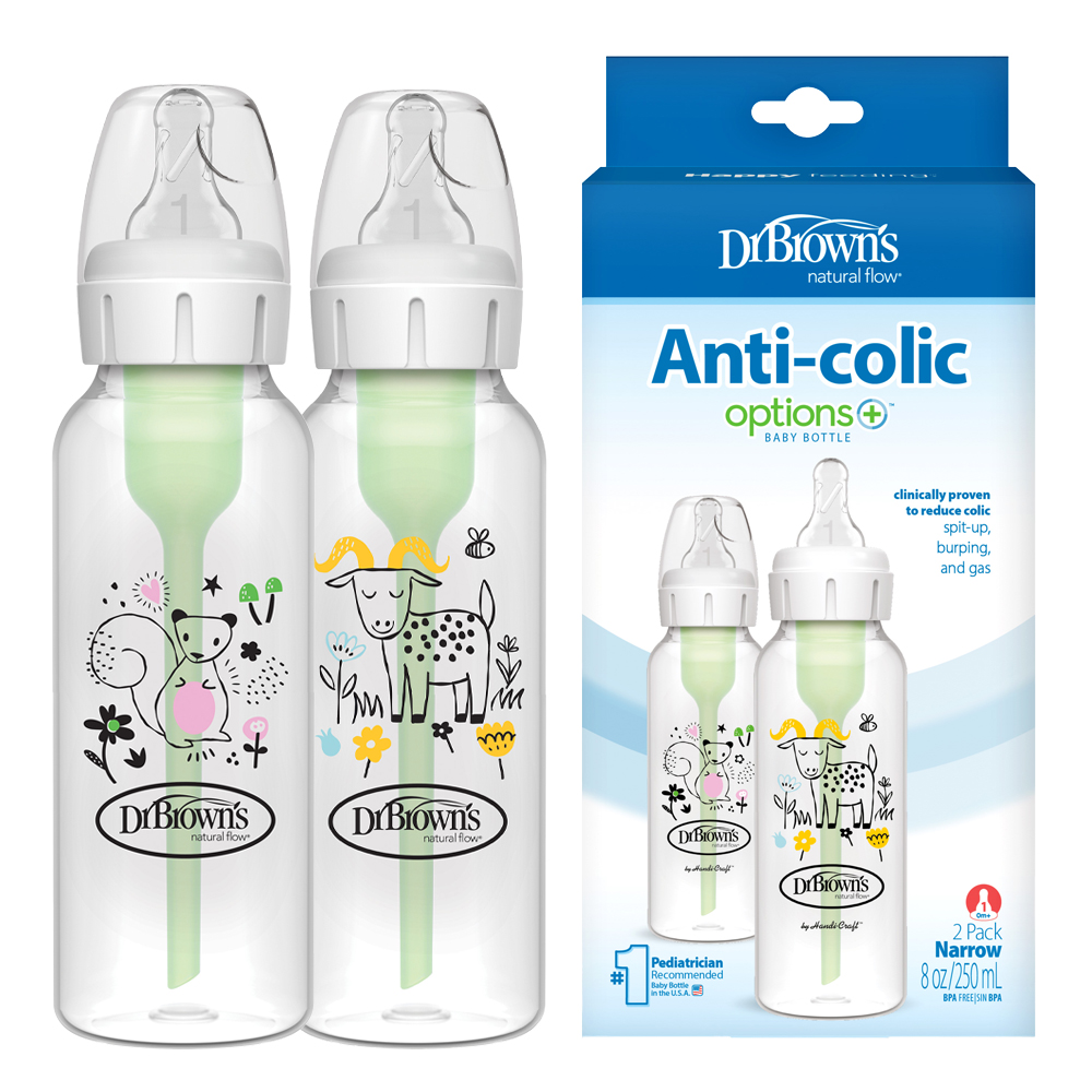 닥터브라운 오피셜 / PP 디자이너 젖병 내로우넥 250ml 2P, 1단계 젖꼭지포함 - 상세 이미지 2