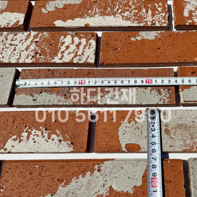 점토 고벽돌타일 240x60x12T 적고벽돌타일 / 하다건재
