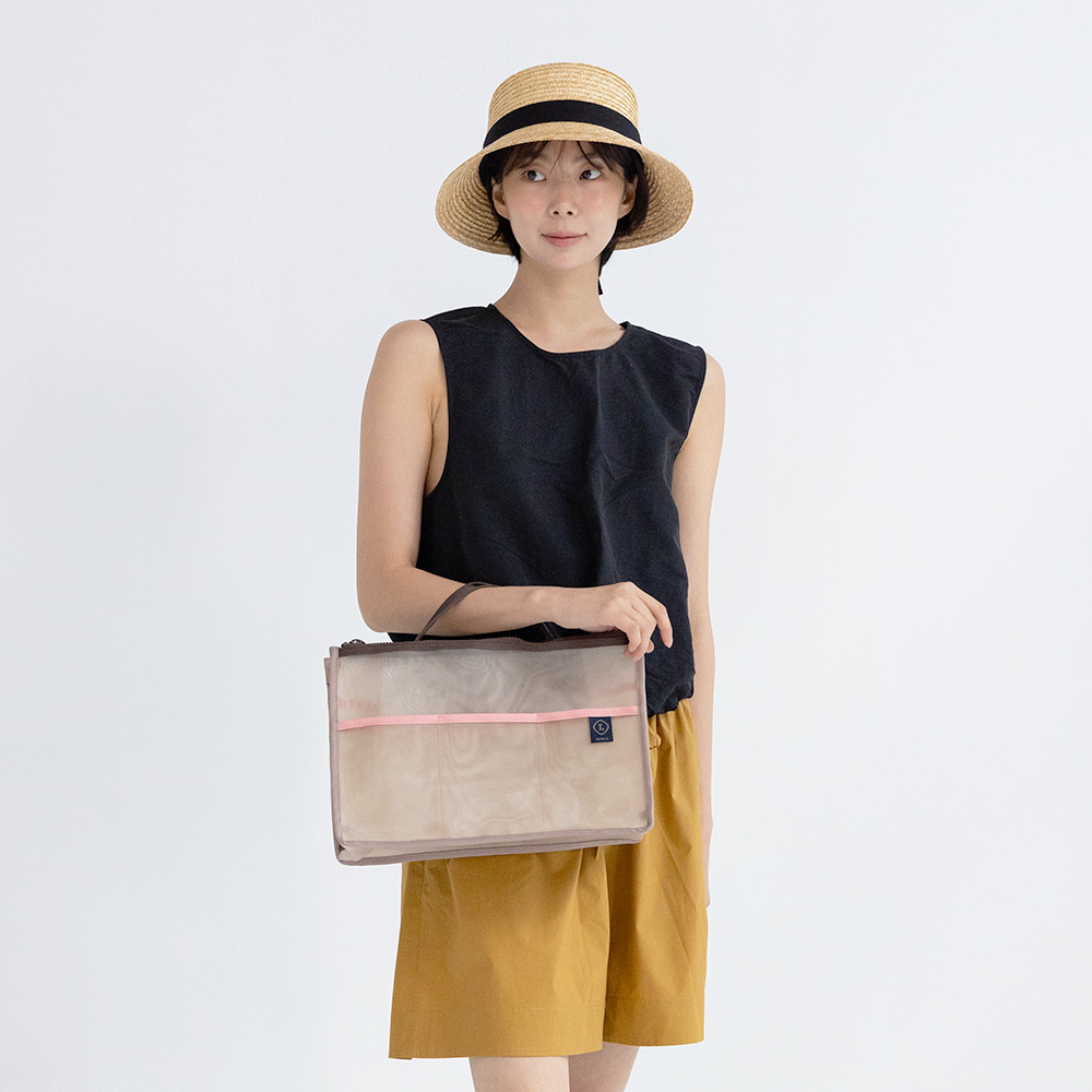 메쉬 듀얼 백인백 라지 Mesh DUAL(zipper) Bag In Bag L - 상세 이미지 5