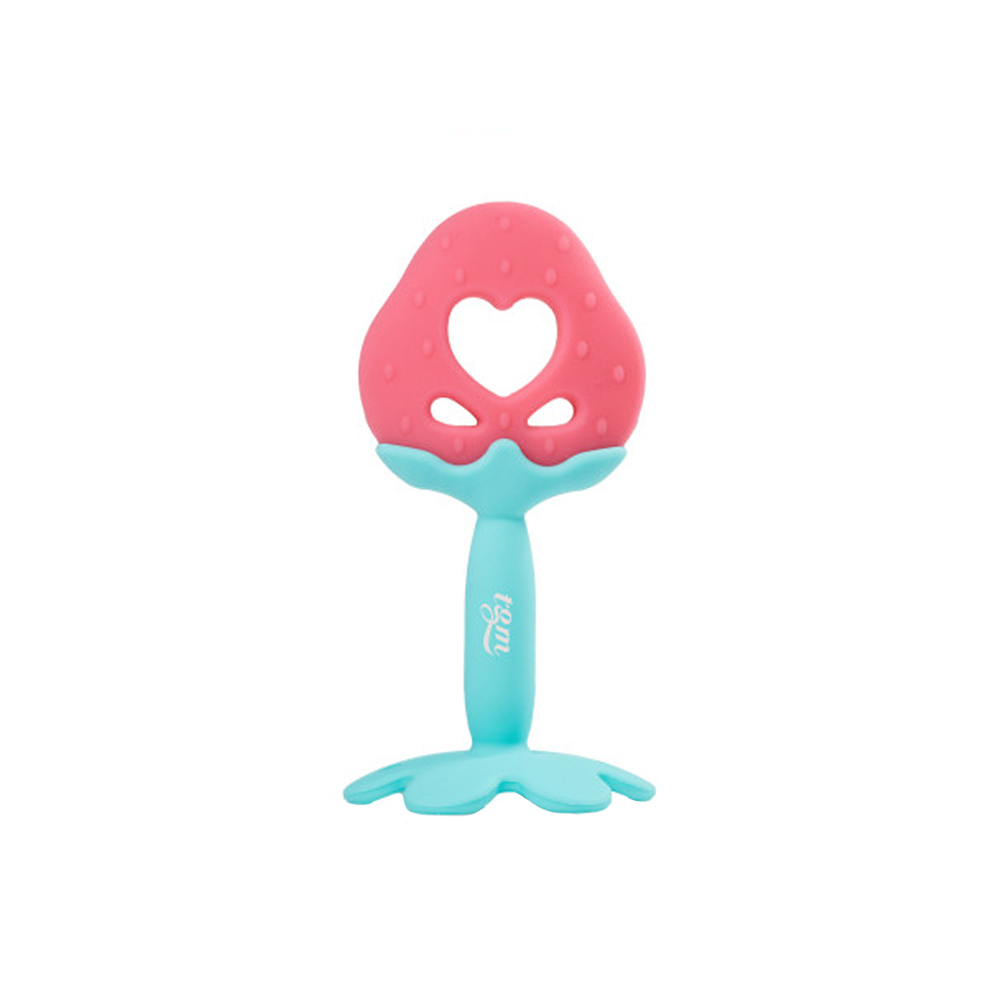 티지엠 딸기 치발기 아기 실리콘 치아발육기 국내생산 케이스포함