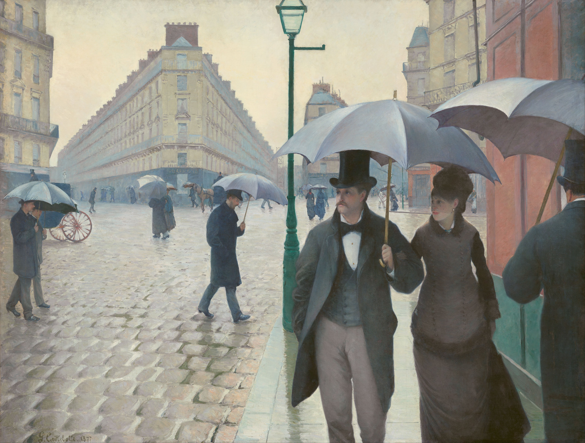 Paris Street; Rainy Day 아트포스터 감성선물 칼리보트 - 상품 이미지