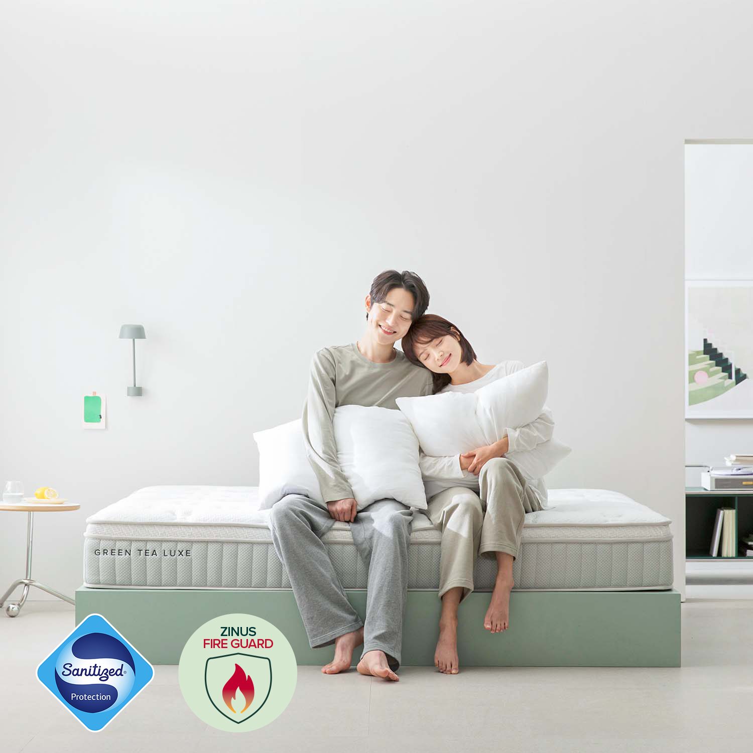 지누스 그린티 럭스S 스프링 매트리스 (25cm/퀸)