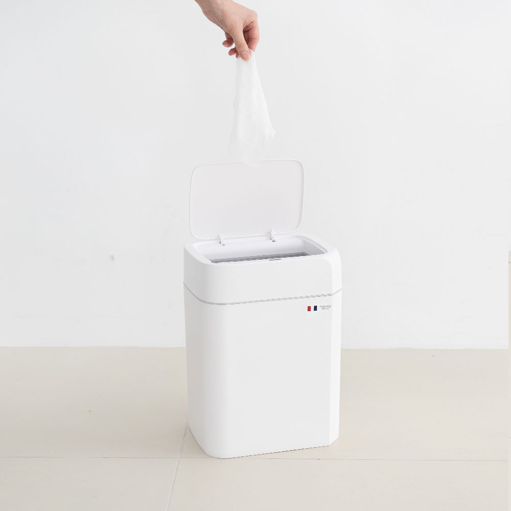 파리지앵 자동센서휴지통 모션 센서 스마트쓰레기통 화장실 휴지통 10L - 상세 이미지 5