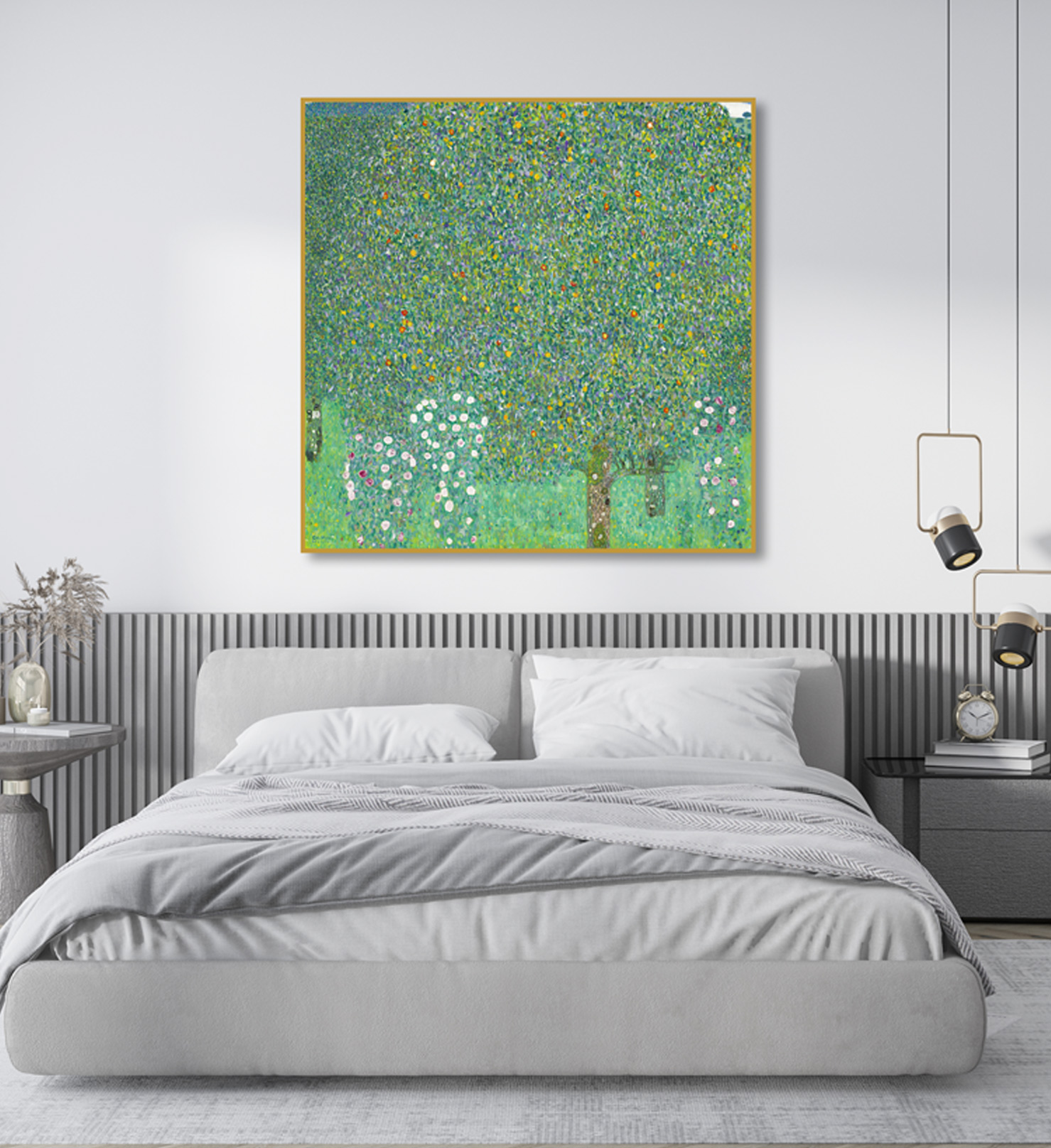 사과 액자 명화 그림 구스타프클림트 인테리어 해바라기 대형 A01 사과나무 21x21cm - 상세 이미지 3