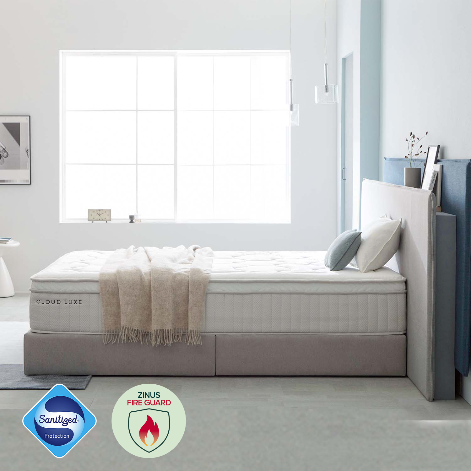 지누스 클라우드 럭스S 스프링 매트리스 (35cm/킹)