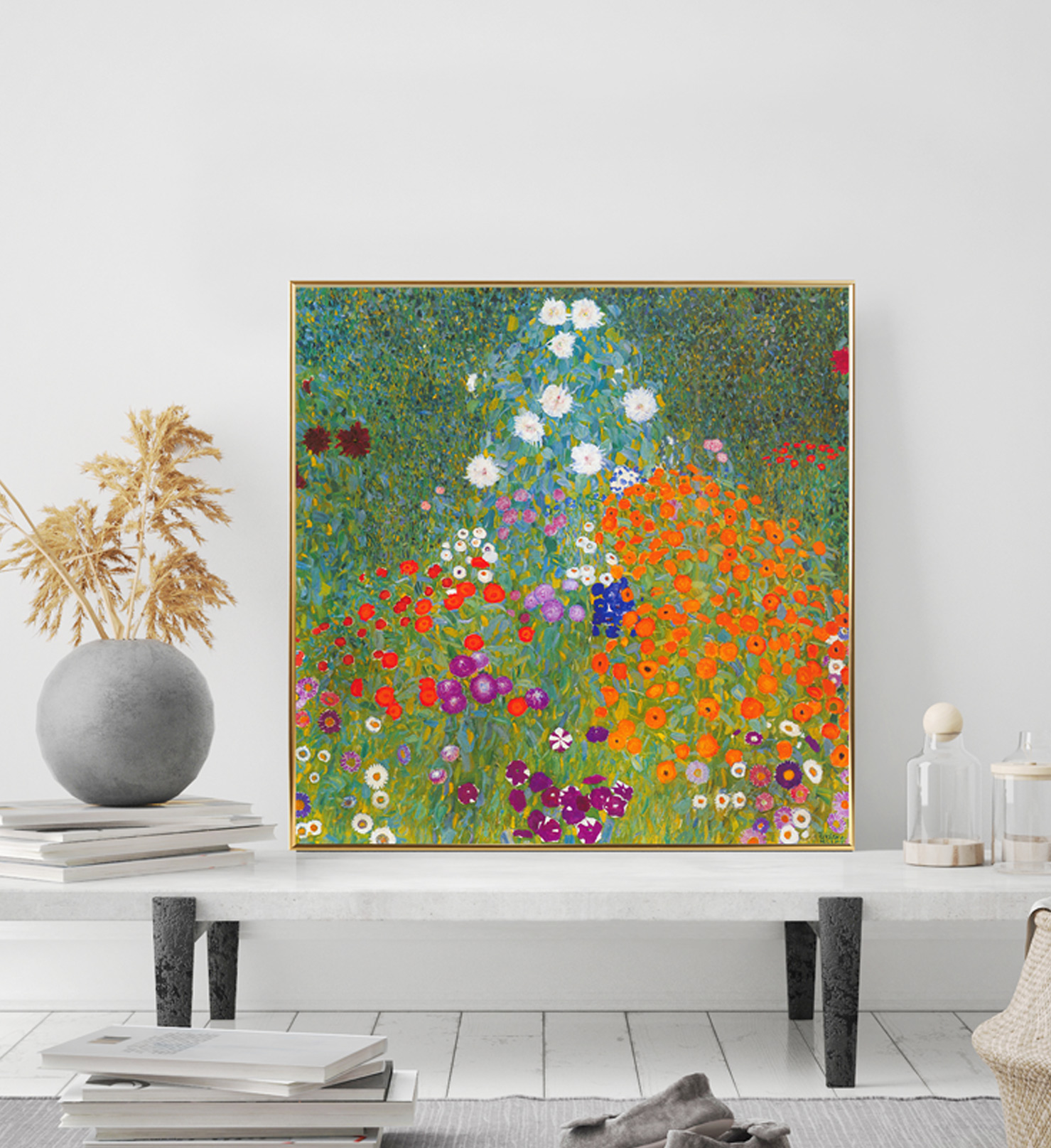 사과 액자 명화 그림 구스타프클림트 인테리어 해바라기 대형 A01 사과나무 21x21cm - 상세 이미지 4