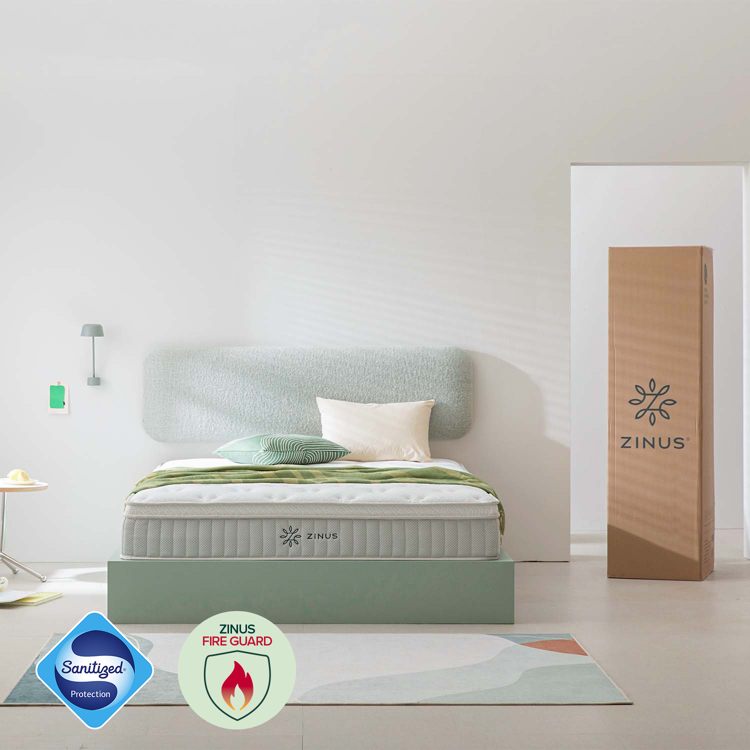 지누스 그린티 럭스S 스프링 매트리스 (25cm/퀸)