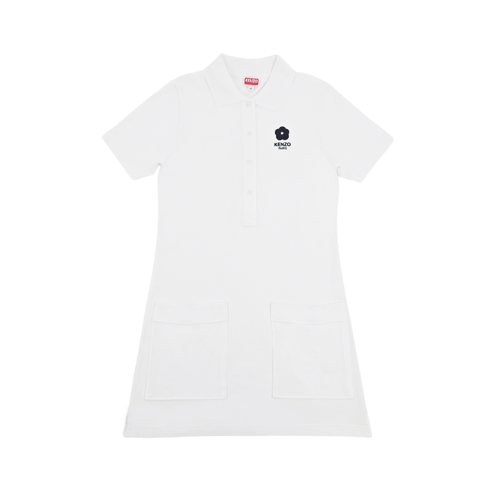 [스크래치] 겐조 여성 로고 프린팅 폴로 숏 원피스 FE52RO7444PU 01 - (XS) - 상품 이미지