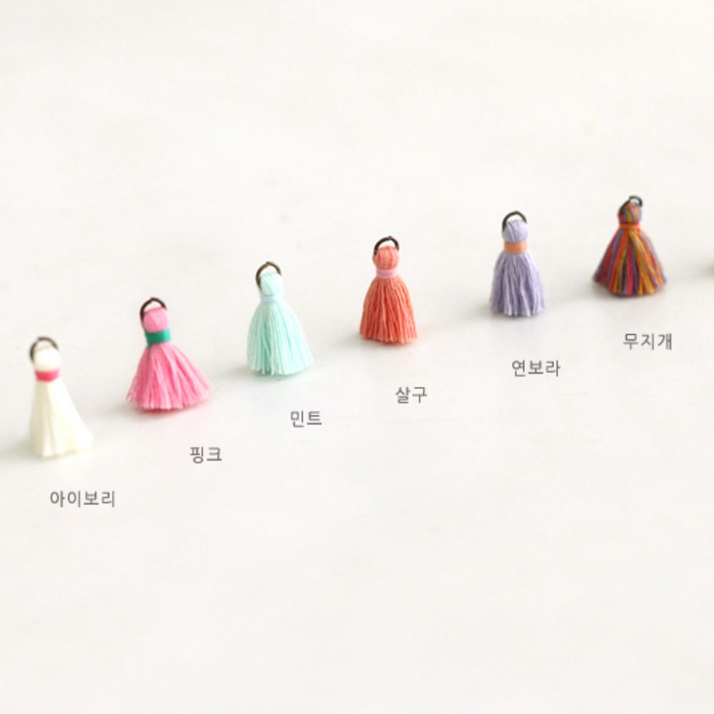 칼라 타슬 부자재 악세사리 공예 만들기 재료 - 상세 이미지 3