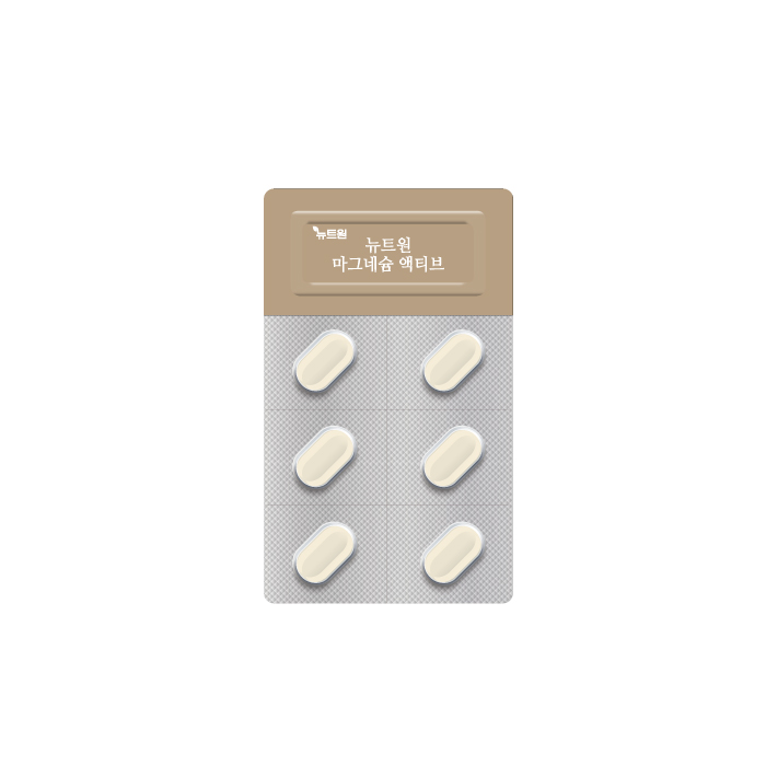 뉴트원 마그네슘 액티브 350mg 약사개발 성인 임산부 청소년 영양제 30정, 6개 - 상세 이미지 2